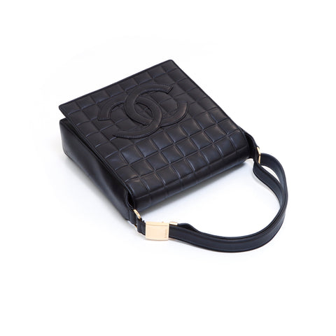 シャネル CHANEL チョコバー 6番台 ハンドバッグ ブラック WS5337