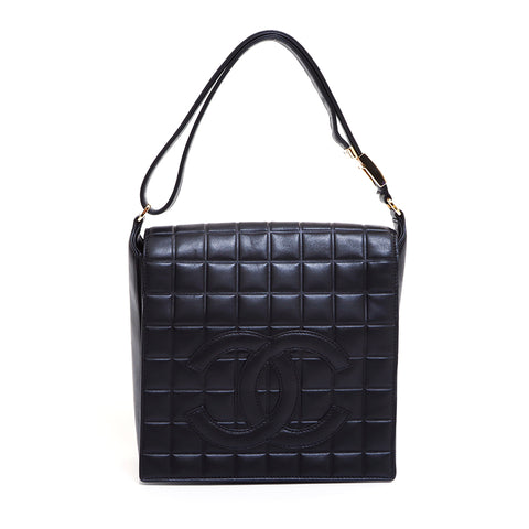 シャネル CHANEL チョコバー 6番台 ハンドバッグ ブラック WS5337