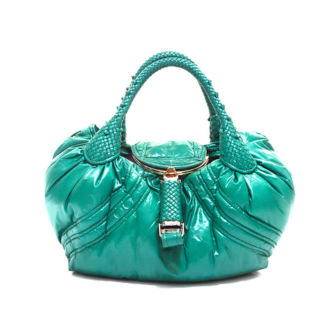 Fendi Moncler协作填充手提包绿色WS5351