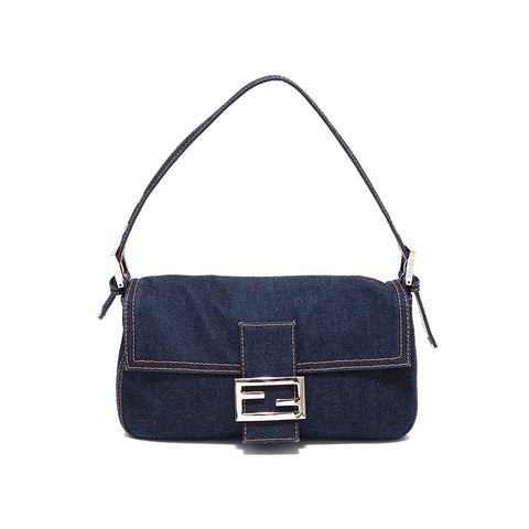 Fendi牛仔bagget肩带蓝色WS5397