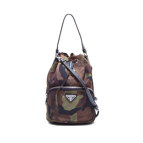 Prada Camouflage图案肩带多色WS5401