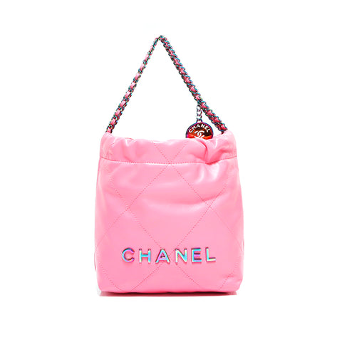 シャネル CHANEL ロゴ  ショルダーバッグ ピンク WS5425