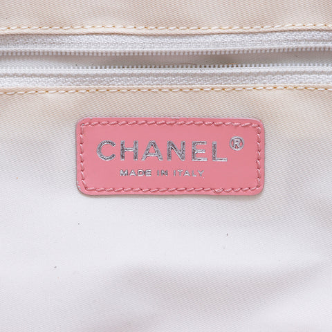 シャネル CHANEL ニュートラベルライン ハンドバッグ ナイロン ピンク WS5444