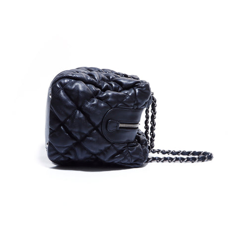 シャネル CHANEL バブルキルト ショルダーバッグ ブラック WS5494