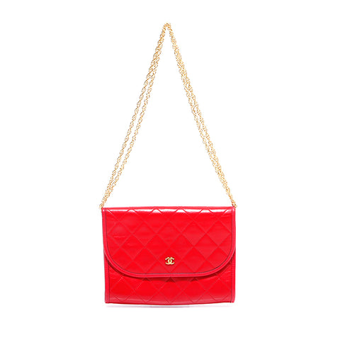 香奈儿Lambskin肩带红色WS5544