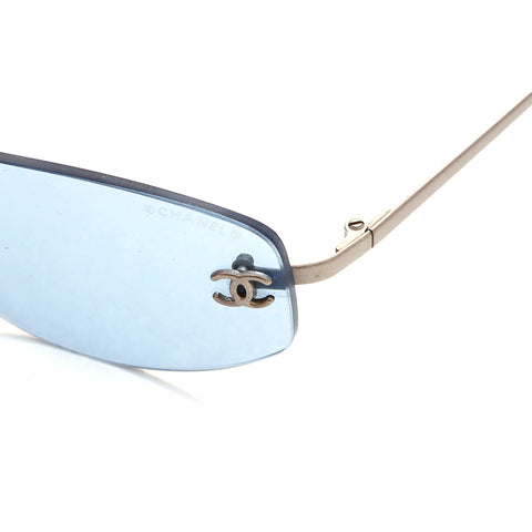 Chanel Chanel Colored Linse Blue Sonnenbrille Blau WS5567