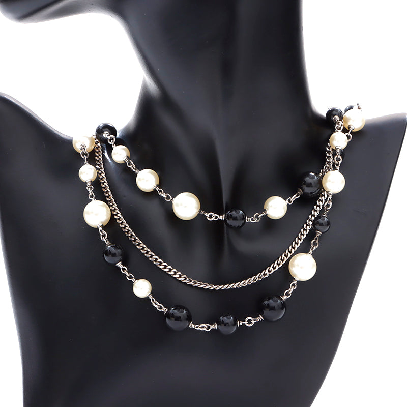 新品 CHANEL BIGココマーク パール ネックレス CHANEL シャネル CCコスチューム ココマーク パール ロング