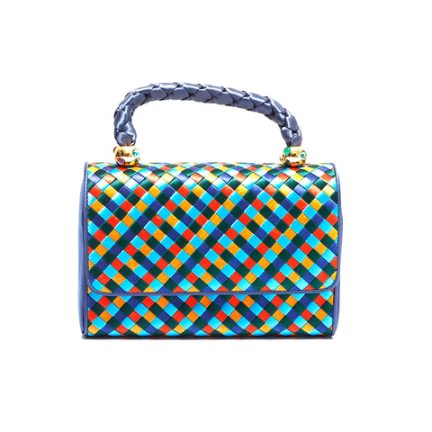 Bottegaveneta Interciato手提包缎面多色WS5626