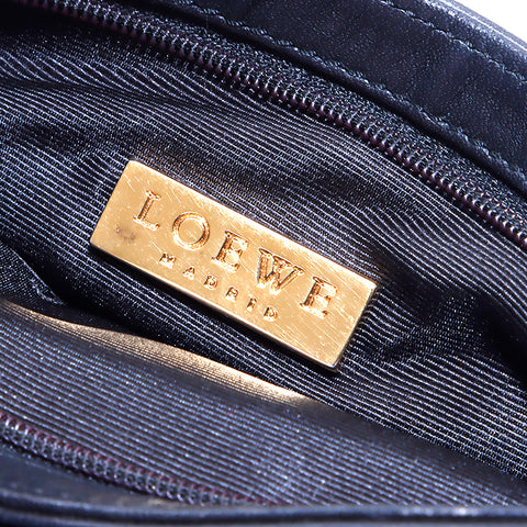 ロエベ LOEWE レザー ショルダーバッグ ブラック WS5640