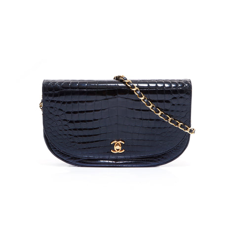 シャネル CHANEL クロコ ショルダーバッグ ブラック WS5652 – NUIR VINTAGE