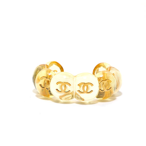 Chanel Chanel Cocomark Bangle Clear Yellow EIT005
