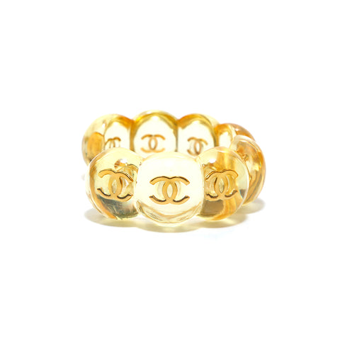 Chanel Chanel Cocomark Bangle Clear Yellow EIT005