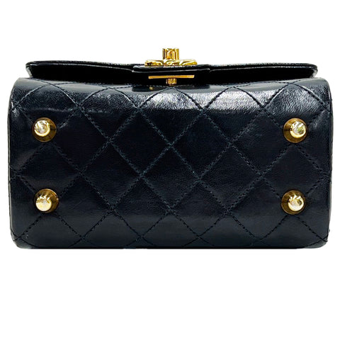 Chanel Chanel Matrasse Coco Mark Handbag黑色EIT0137