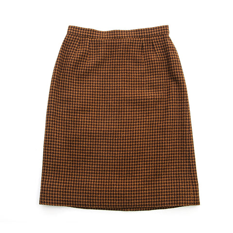 Chanel CHANEL Tweed Belt Jacket Skirt Setup Brown EIT0407