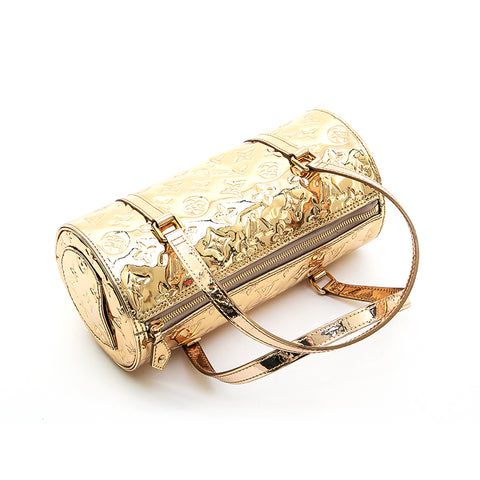 Louis Vuitton Louis Vuitton Papillon Miroire Handbag Gold EIT0539
