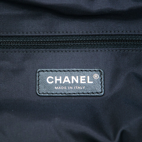 シャネル CHANEL エアライン ナイロン トート ハンドバッグ ブルー eit0548