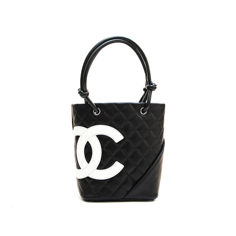Chanel Chanel Cambon Line Matrasse -Tasche Schwarz EIT0588
