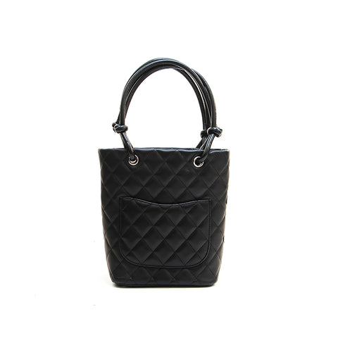 Chanel Chanel Cambon Line Matrasse -Tasche Schwarz EIT0588