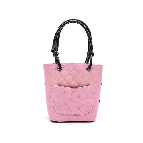 Chanel CHANEL Cambon Line Matrasse Tote Bag Pink EIT0611 – NUIR VINTAGE