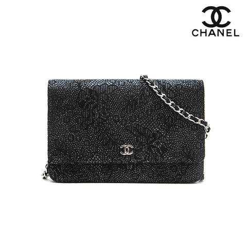 Chanel Chanel Total Muster Wallet Bag Black EIT0612