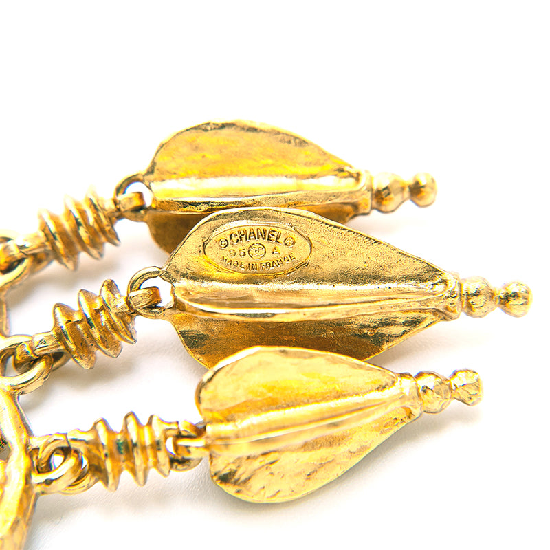シャネル CHANEL ココマーク スイング ブローチ ゴールド