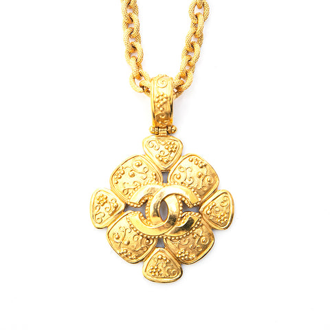 Chanel Chanel Coco Mark Chain Long Halskette Gold EIT0694