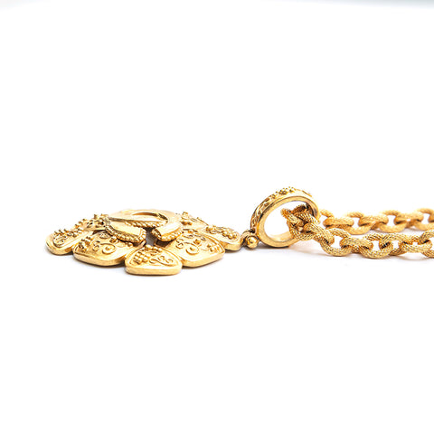 Chanel Chanel Coco Mark Chain Long Halskette Gold EIT0694