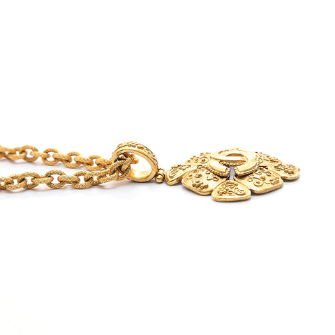 Chanel Chanel Coco Mark Chain Long Halskette Gold EIT0694