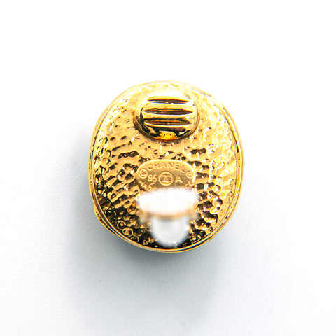 Chanel Chanel Coco Mark Round Ohrringe Gold EIT0701