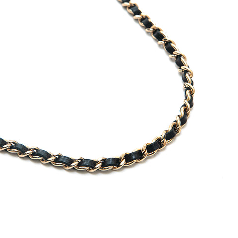 Chanel Chanel Chain de barre de barre d'épaule Black EIT0715