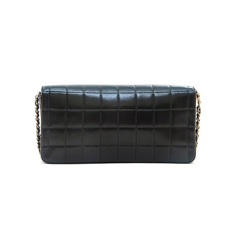 Chanel CHANEL Chocolate Bar Chain Shoulder Bag Black EIT0715 – NUIR VINTAGE