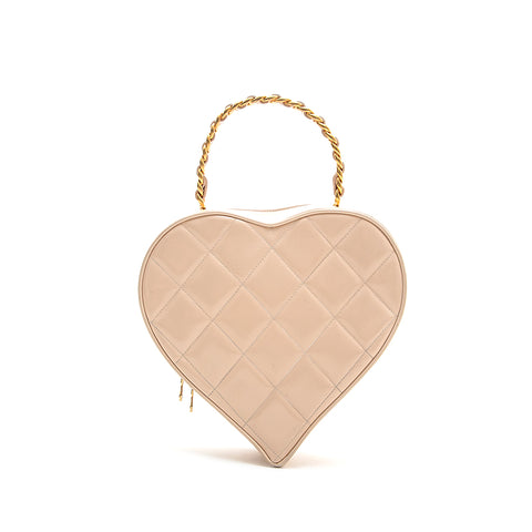 Chanel Pink Vintage Heart Bag  Bags, Heart shaped bag, Chanel