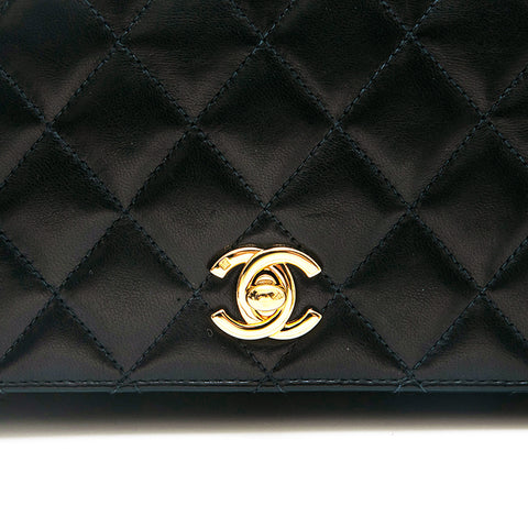 Chanel Chanel Matrasse Full Lap -Ketten -Umhängetasche Schwarz EIT0757