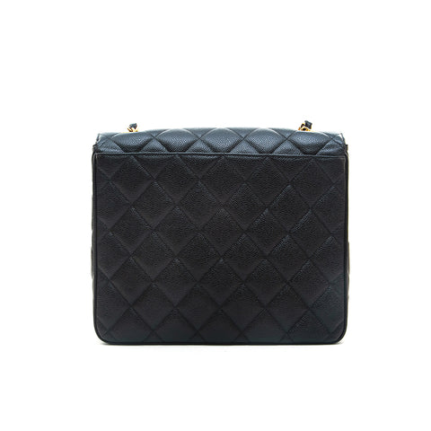 Chanel Chanel Caviar Skin Matrasse Chain d'épaule Black Eit0759