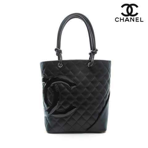 Chanel Chanel Cambon Line Matrasse Handbag Black EIT0761