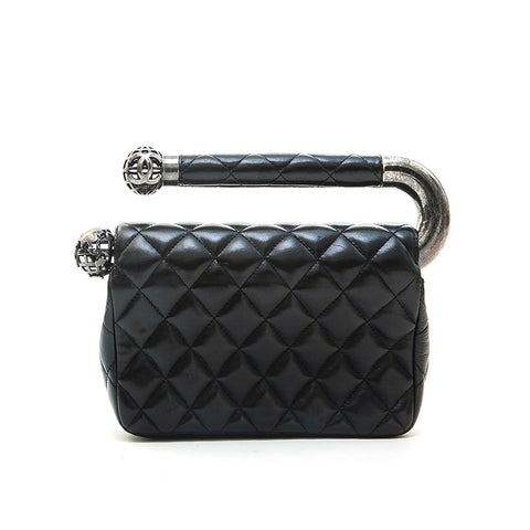 Chanel Chanel um die Weltabend Matrasse Handtasche Black EIT0766