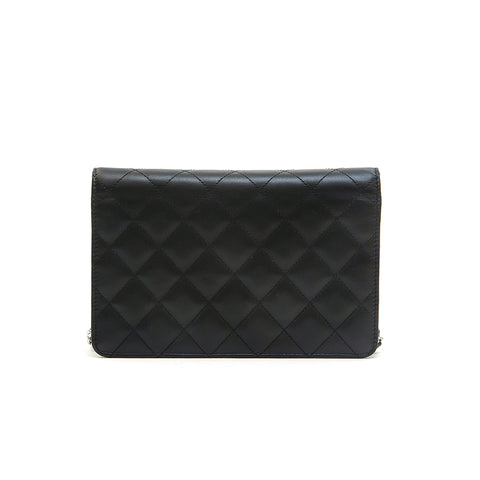 Chanel CHANEL Cambon Line Wallet Chain Shoulder Bag Black X Silver EIT –  NUIR VINTAGE
