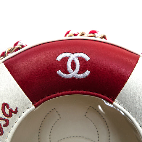 Chanel CHANEL Cruise Line Floating Ring Motif Shoulder Bag White X Red –  NUIR VINTAGE