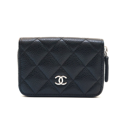 Chanel Chanel Coco Mark Caviar Skin Matrasse Case Black EIT0947