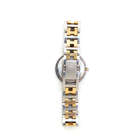 Hermes HERMES Clipper Combination Quartz Watch Silver x Gold EIT0950