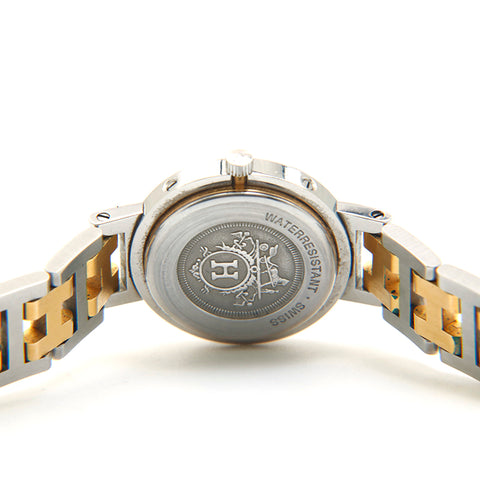 Hermes Hermes Clipper -Kombination Quarz sehen Silber x Gold EIT0950