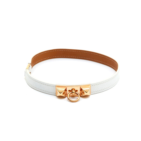 爱马仕爱马仕(Hermes Hermes)竞争对手Duble Tour GP硬件手镯C刻有2018年白色EIT0958