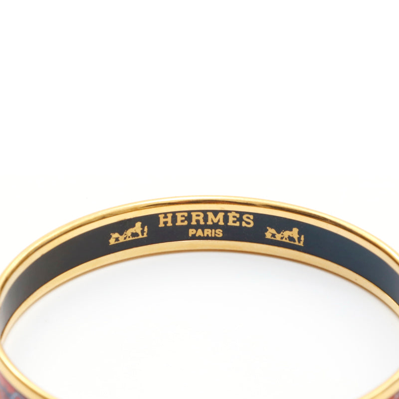 エルメス HERMES エマイユPM バングル レッド×ゴールド eit0963 – NUIR