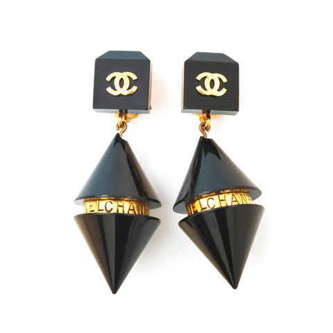 香奈儿可可摇摆耳环黑色EIT1028