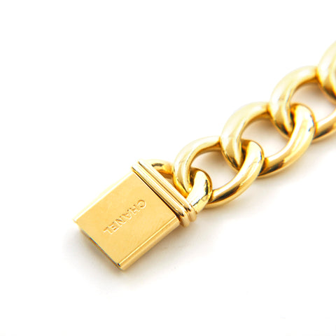 シャネル CHANEL プルミエール YG 18K 80.22g チェーン ブレスレット 腕時計 ゴールド eit1055