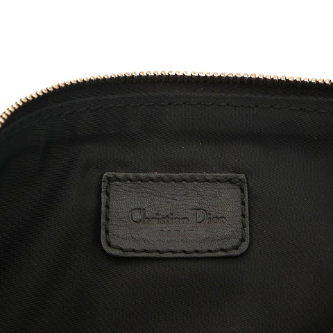クリスチャンディオール Christian Dior トロッター サドルポーチ ハンドバッグ ブラック eit1061