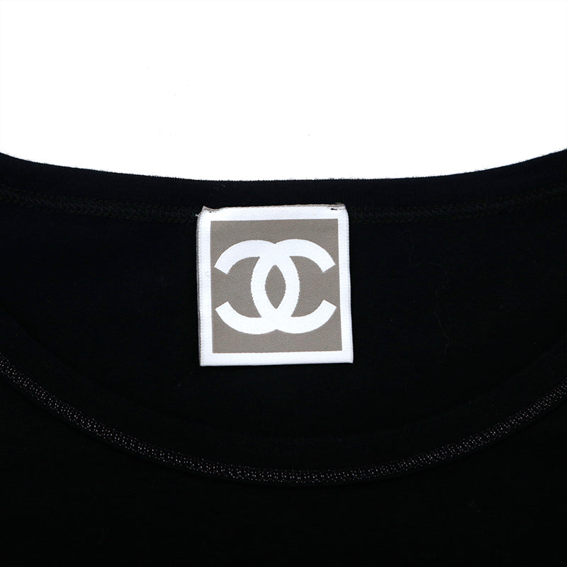 シャネル CHANEL スポーツライン ココマーク ラメプリント 半袖