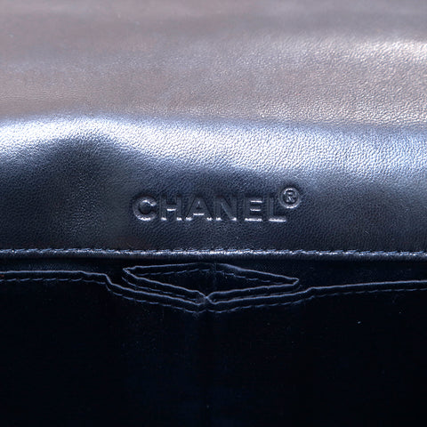 シャネル CHANEL ニュートラベルライン チョコバー チェーン ショルダーバッグ ブラック eit1169