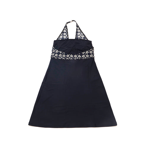 Chanel CHANEL Halter Neck Dress Nylon Black eit1303 NUIR VINTAGE Chanel CHANEL Halter Neck Dress Nylon Black eit1303 NUIR VINTAGE