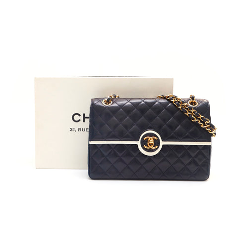 シャネル CHANEL マトラッセ チェーン ショルダーバッグ ネイビー eit1318